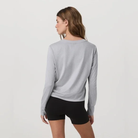 Vuori Daydream Crew Tan/Goldenrod Heather/Dogwood Size XS - Picture 8 of 8